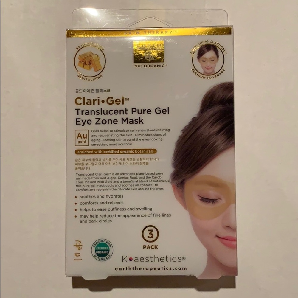 Earth Therapeautics Translucent Pure Gel Eye Mask